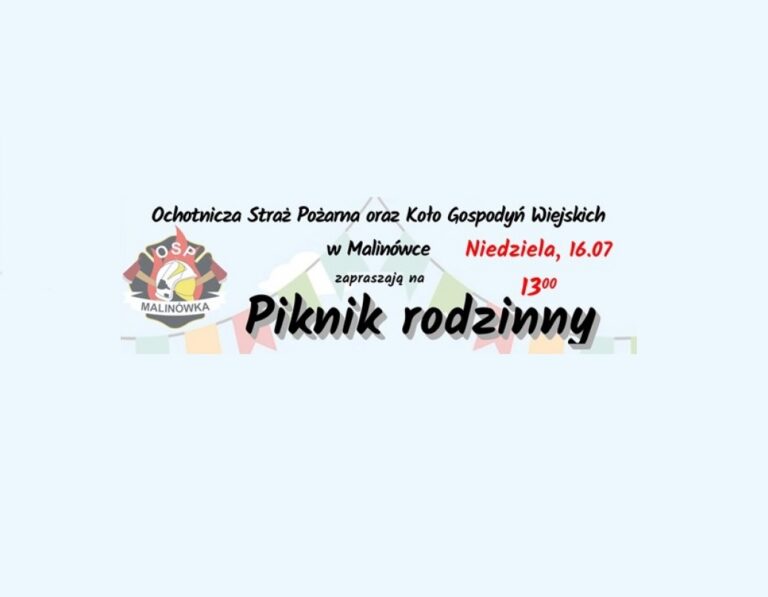 Gmina Haczów: Piknik Rodzinny w Malinówce