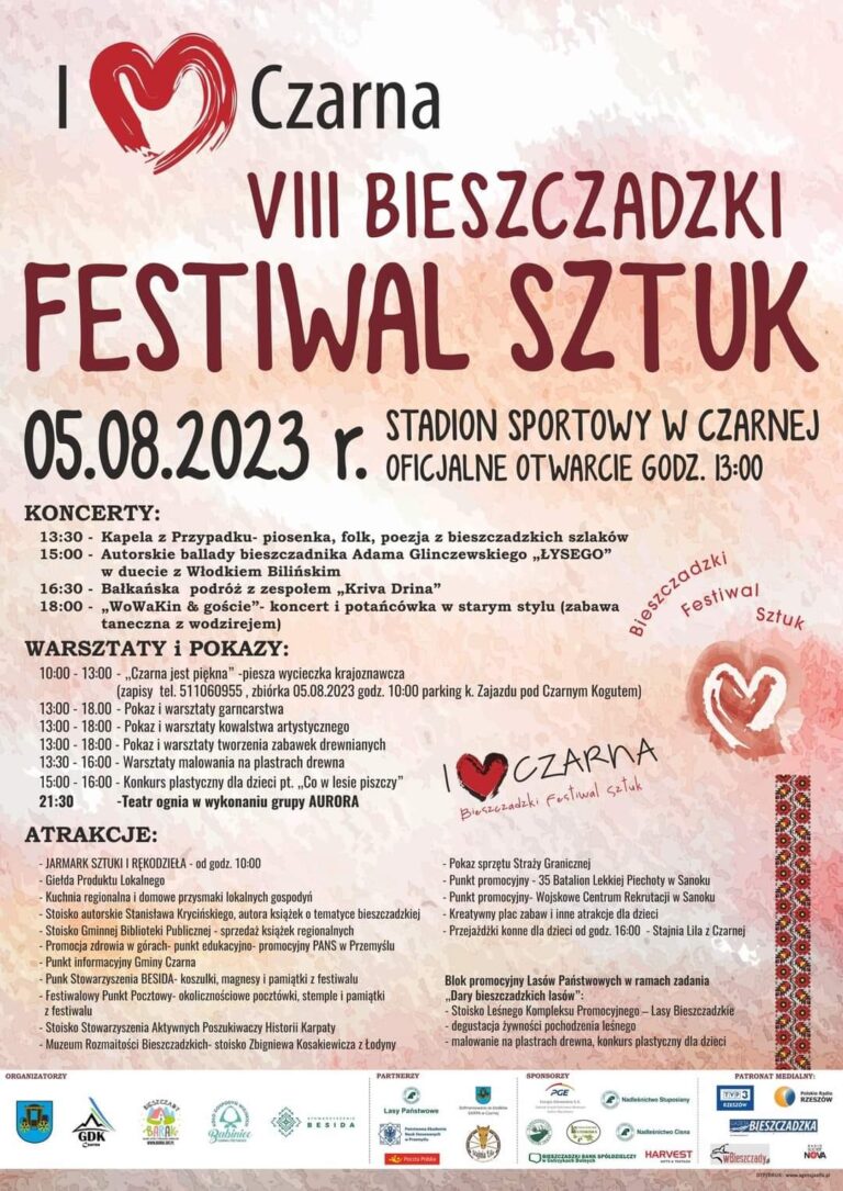 VIII Bieszczadzki Festiwal Sztuk w Czarnej – 05.08