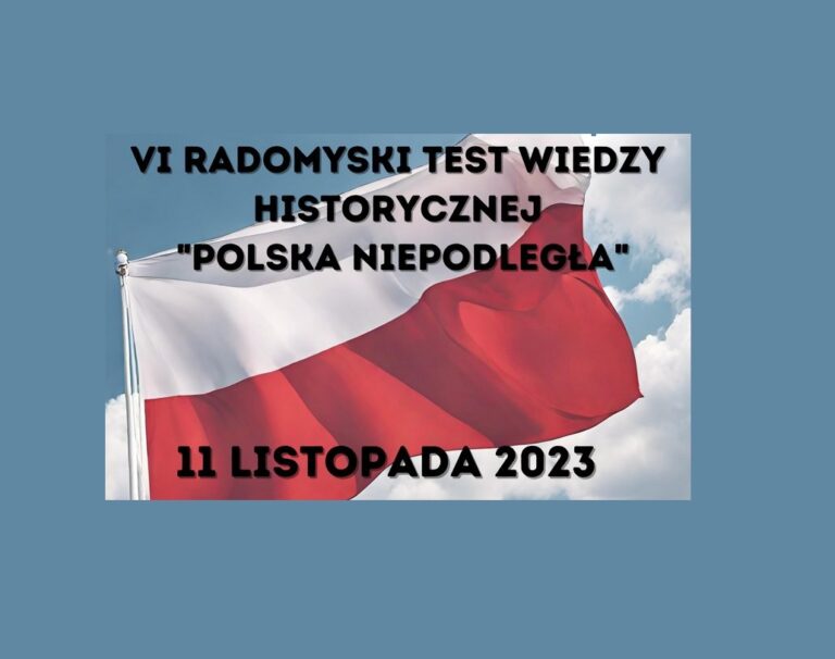 Radomyśl Wielki: Konkurs wiedzy historycznej „Polska Niepodległa” 11 listopada
